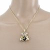 @2828 Złoty łańcuszek Austrian Crystal 40+5 naszyjnik pozłacany 14K Xuping miś